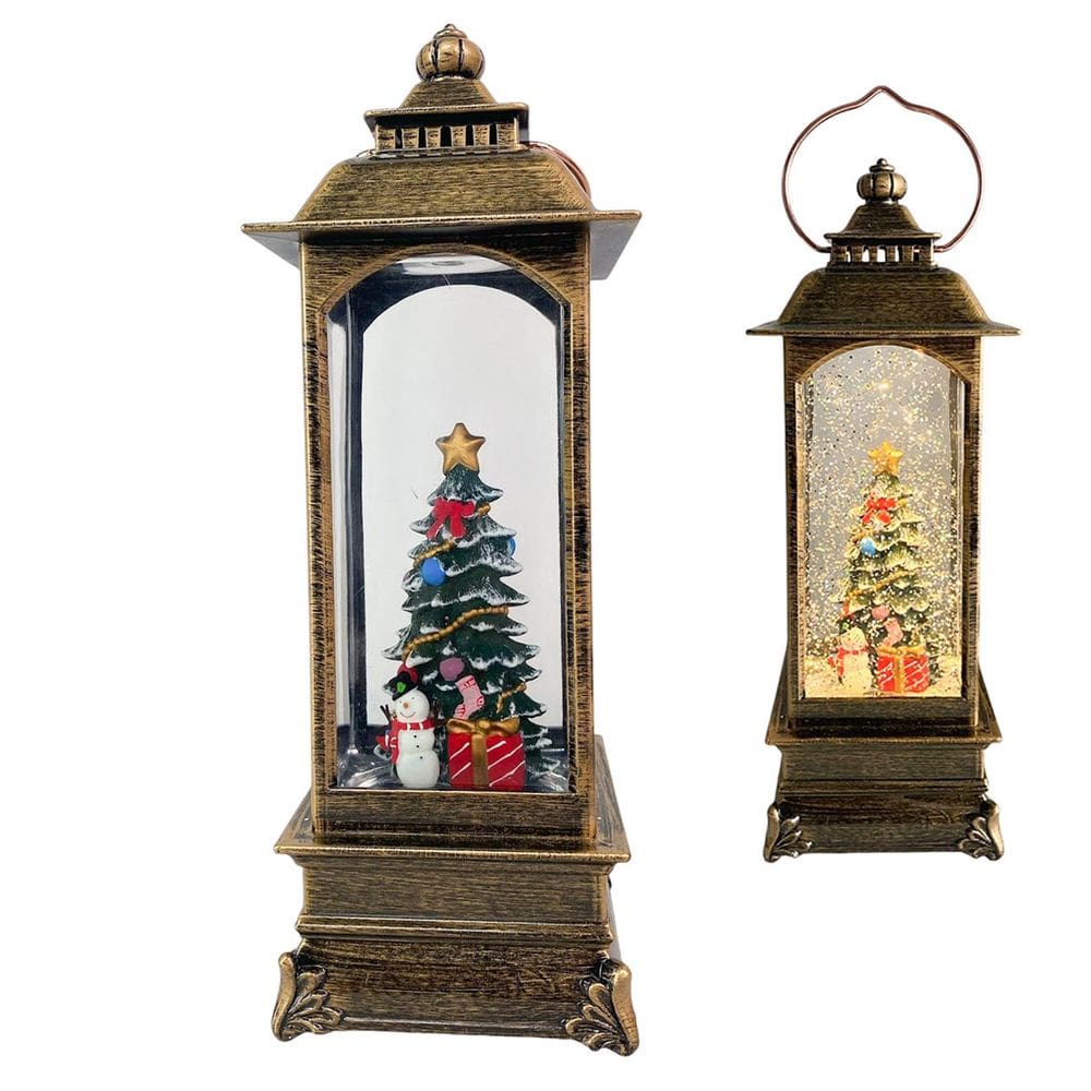 Luminaria Natal Natalino Globo de Neve Musical Lamparina Boneco de Neve Arvore Decoraçao Festa Fim de Ano Enfeite Mesa Estante Trabalho Evento