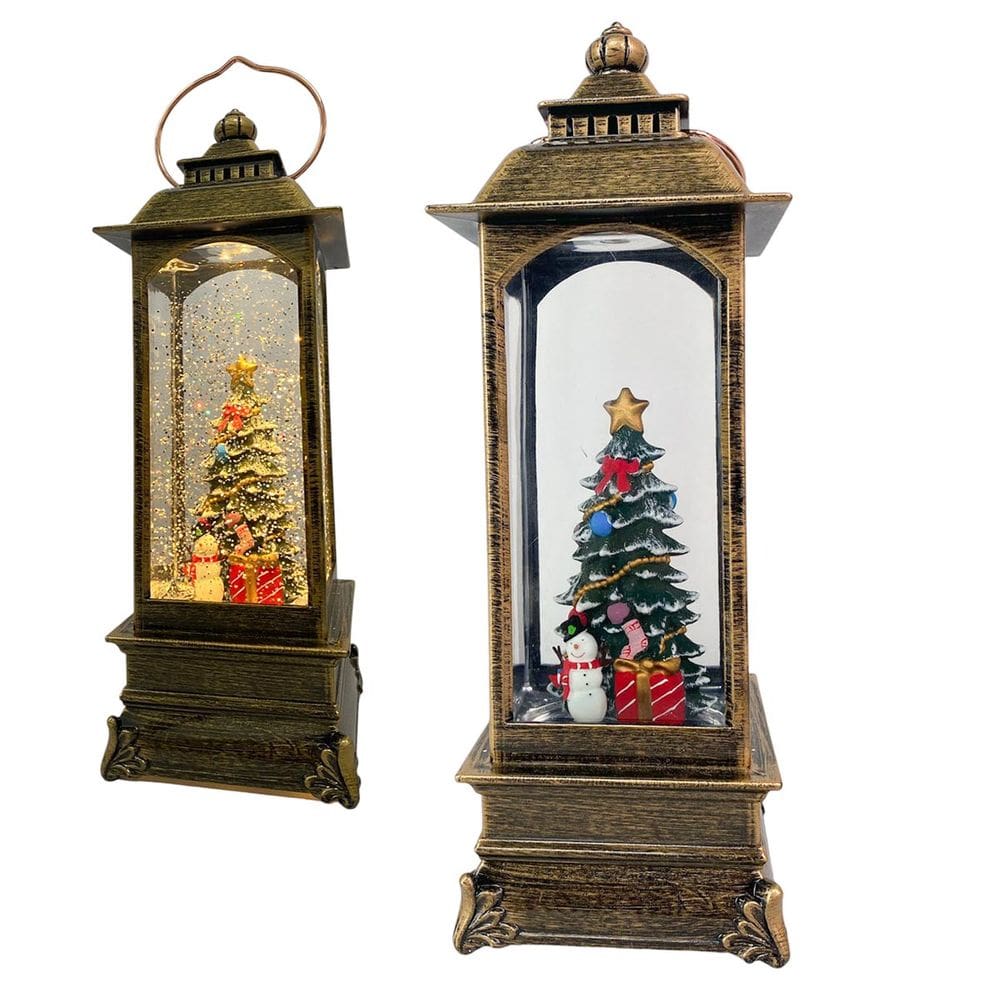 Luminaria Natal Natalino Globo de Neve Musical Lamparina Arvore Boneco de Neve Festa Fim de Ano Decoraçao Casa Trabalho Evento Mesa Estante