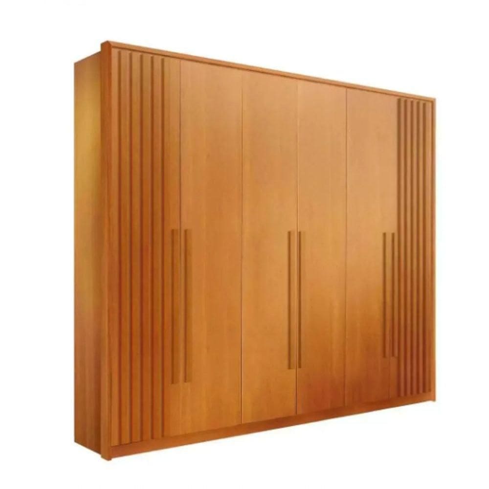 Guarda Roupa 6 Portas Mdf Anápolis Ripado - Móveis Valverde