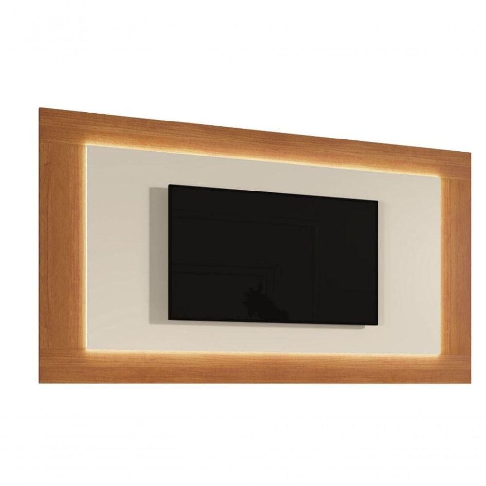 Painel Grécia Com Led Para Tv Até 58\\\" Naturalle/off White