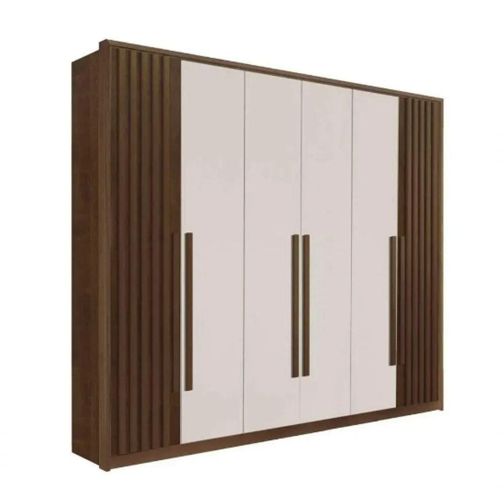 Guarda Roupa 6 Portas Mdf Anápolis Ripado- Móveis Valverde