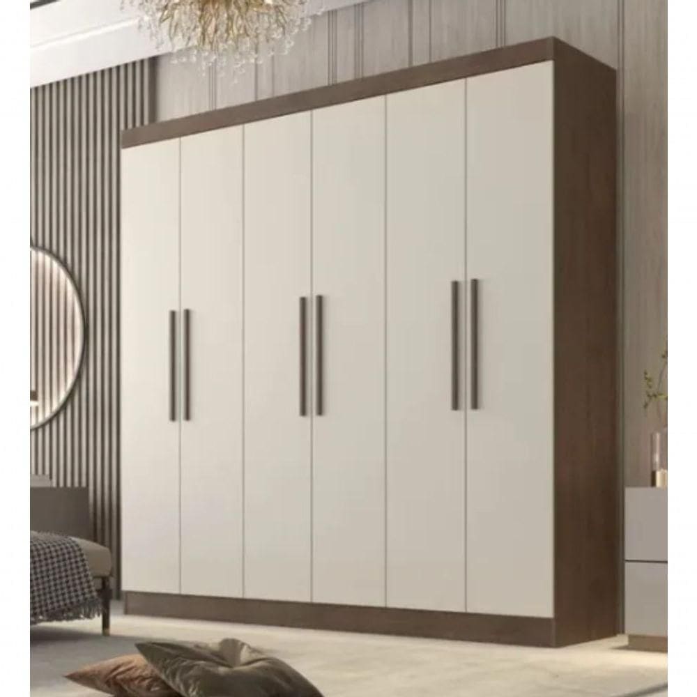 Guarda Roupa 6 Portas 4 Gavetas Belém - Móveis Valverde