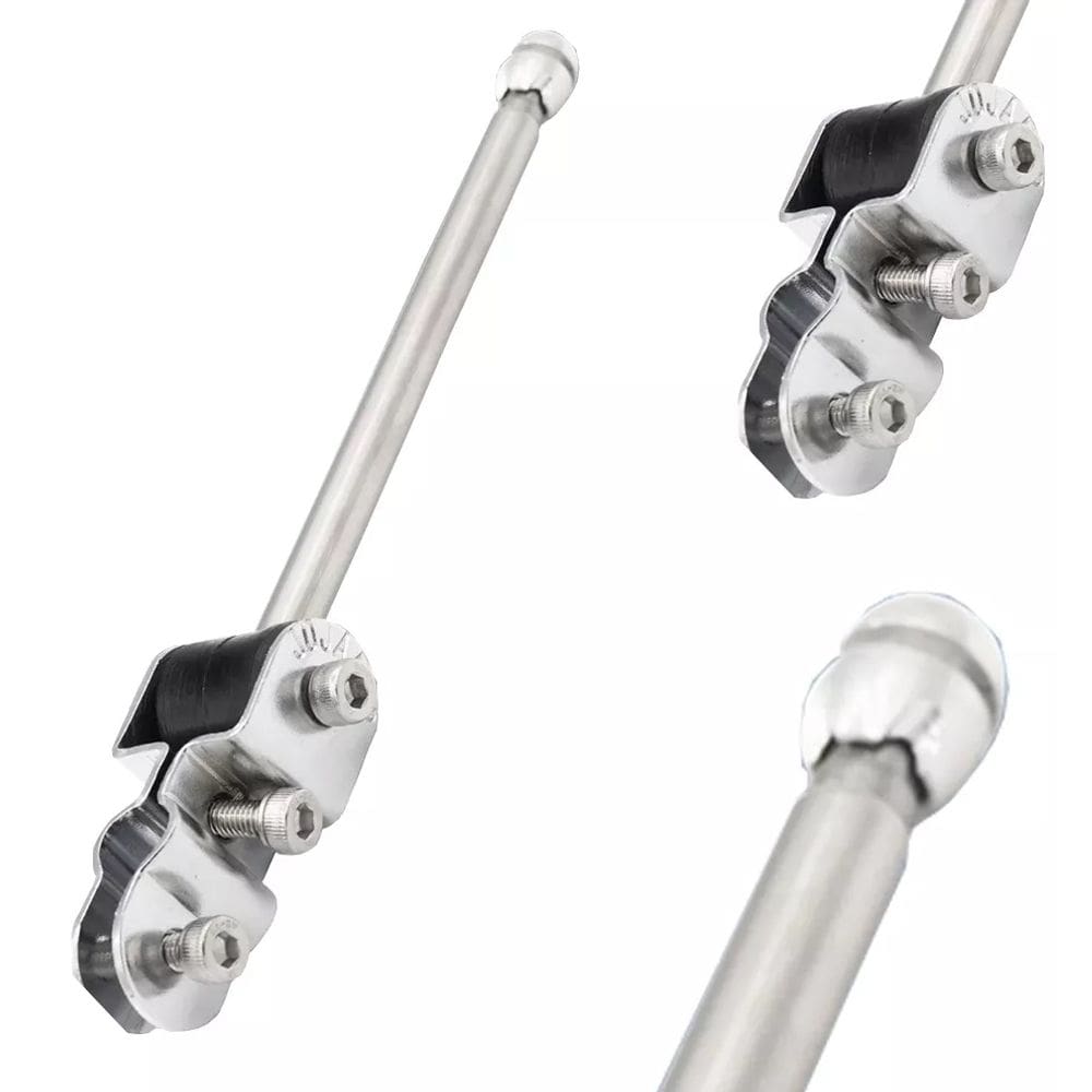Antena Moto Corta Pipa Cerol Haste Retrovisor 6 Estágios Jojafer HRC5
