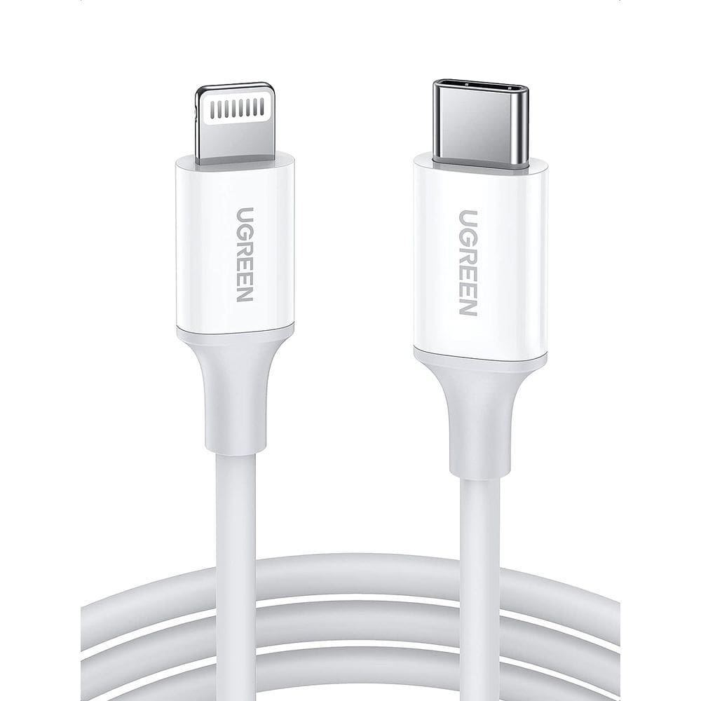 Cabo Ugreen USB-C para Lightning 2 Metros Branco