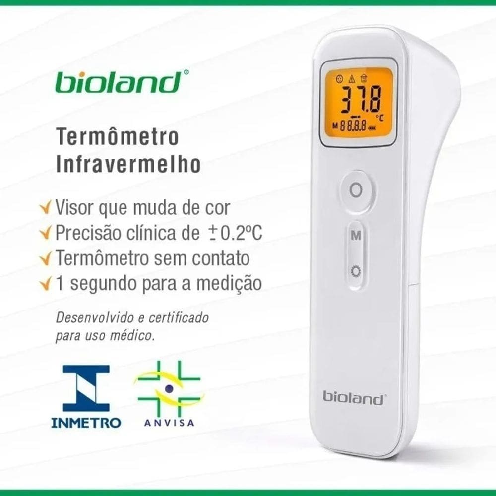 Termômetro Digital Infravermelho A Laser Anvisa E Inmetro