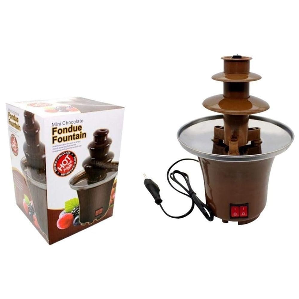 Mini Cascata Fonte De Chocololate Elétrica Para Fondue