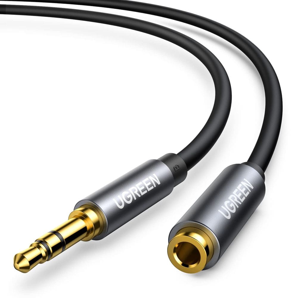 Cabo de extensão de fone de ouvido UGREEN 3,5 mm macho para fêmea 1 m