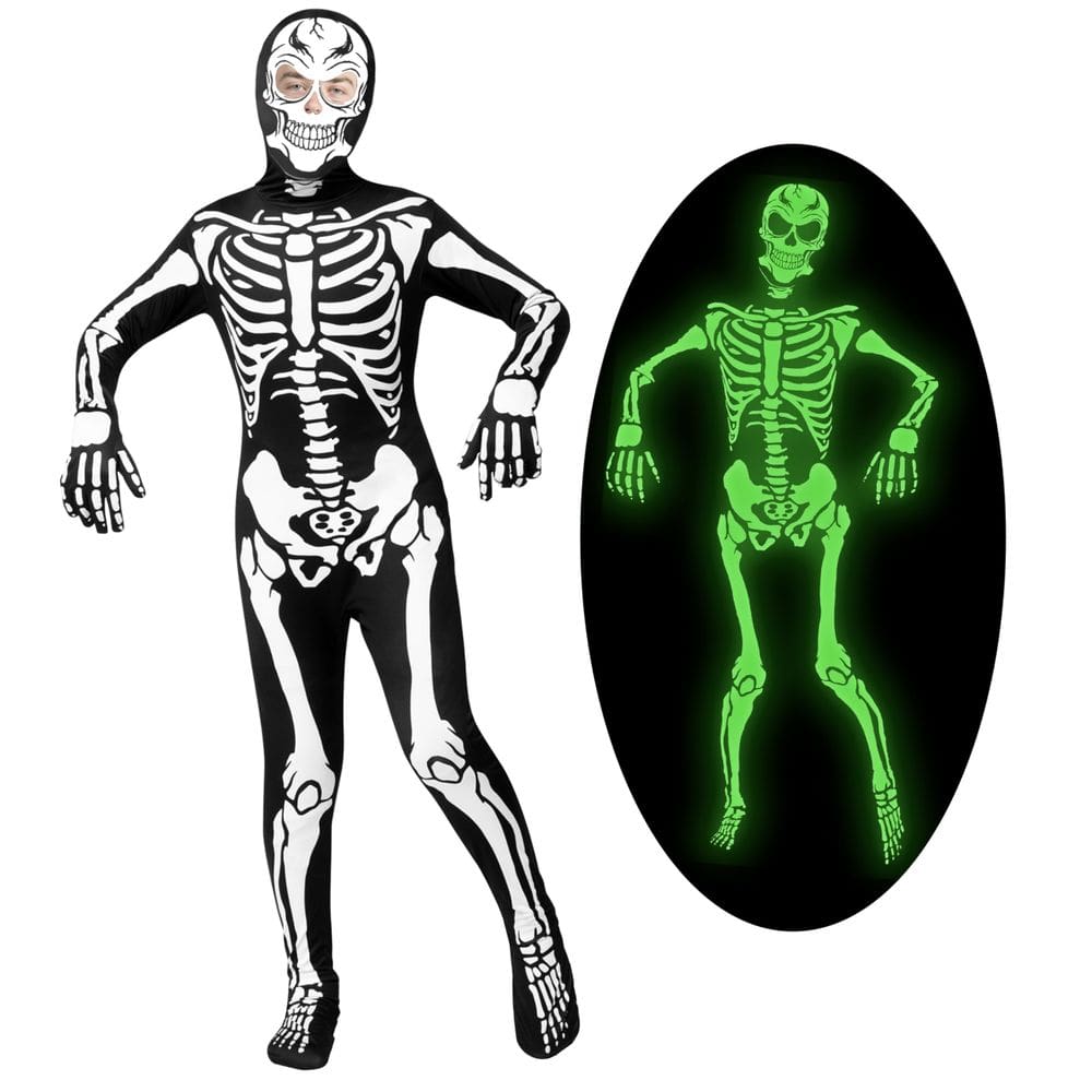 Traje Spooktacular Creations Glow in the Dark Skeleton Kid