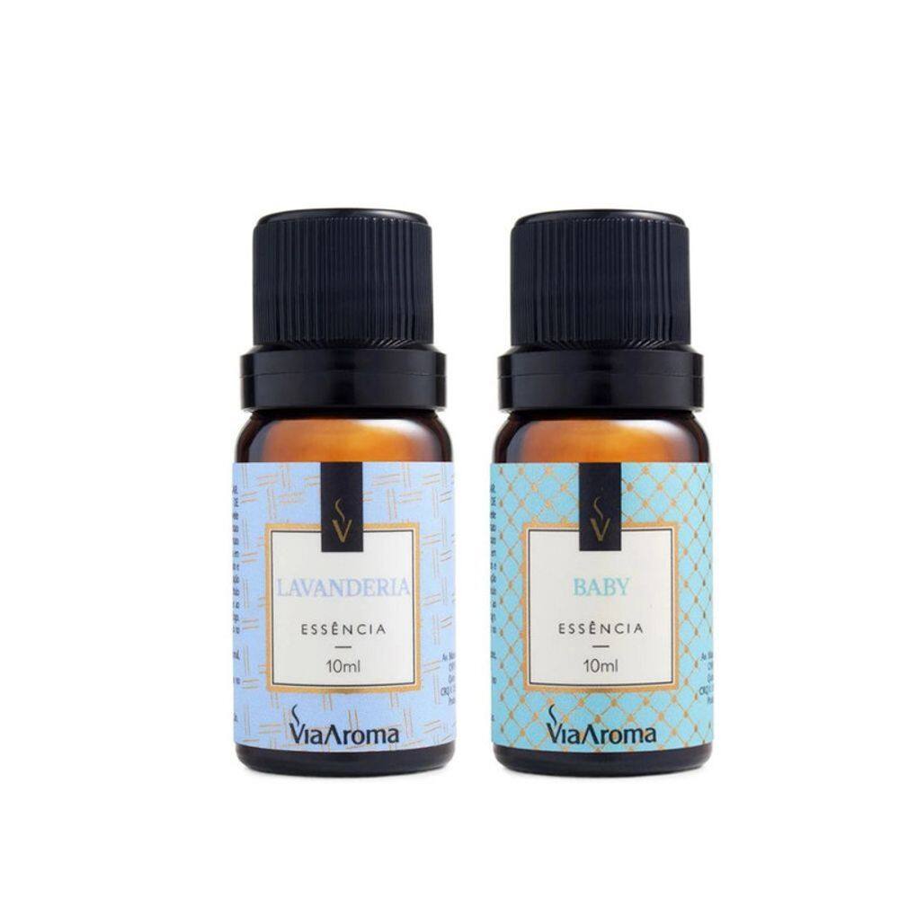 Kit 2 Essencias Via Aroma Baby/Lavanderia