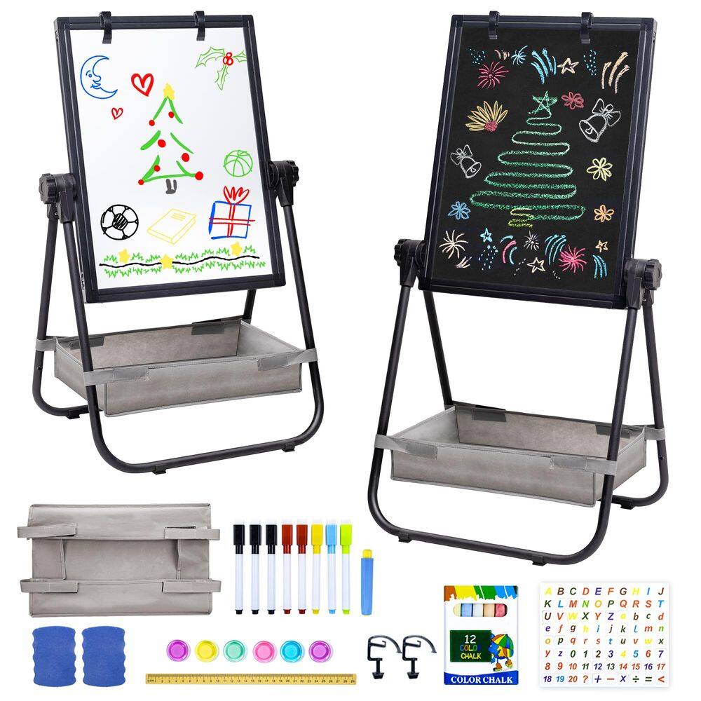 Cavalete WEYOUNG para crianças em pé ajustável com quadro branco e C