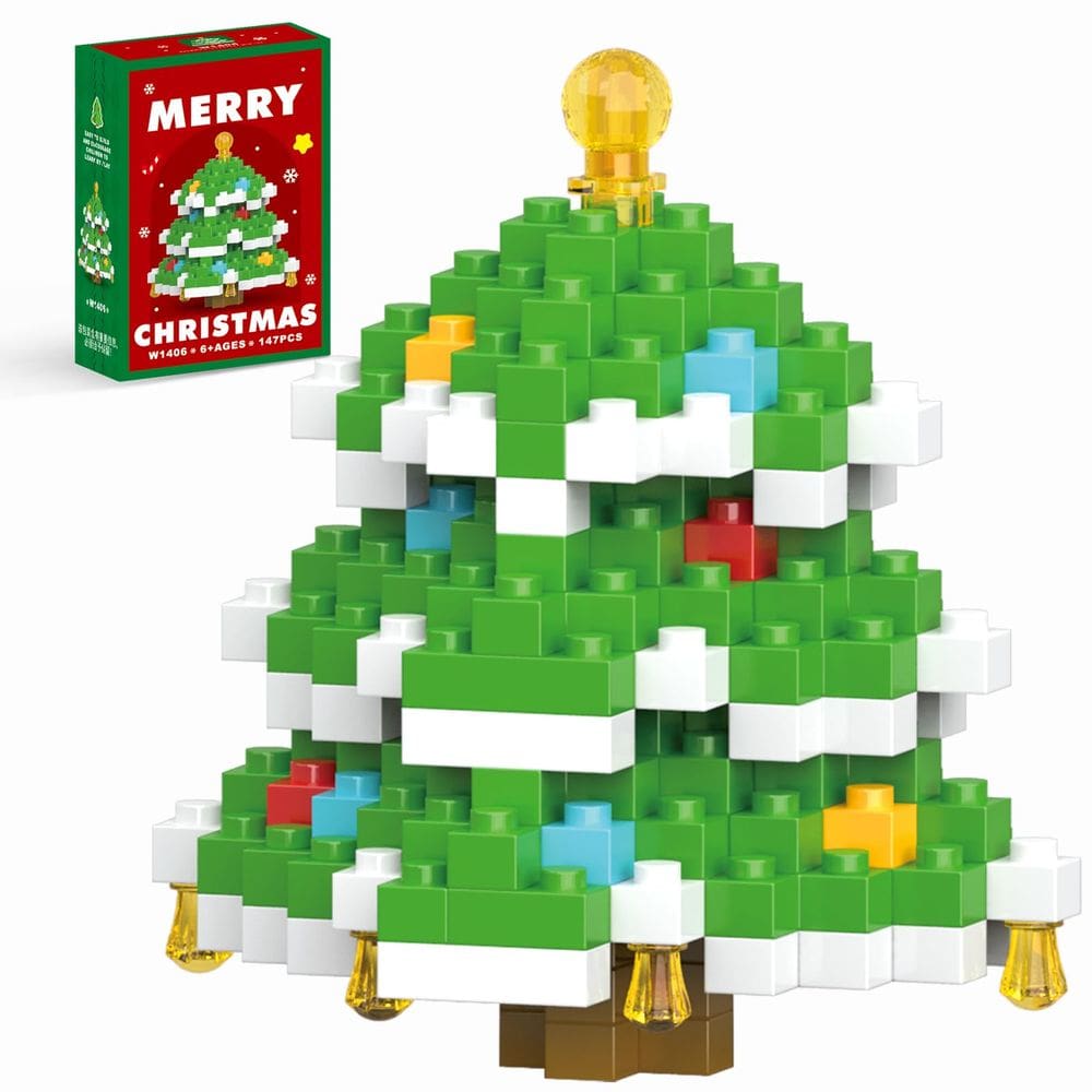 Conjunto de blocos de construção: calendário do advento da árvore de Natal HGCYCF
