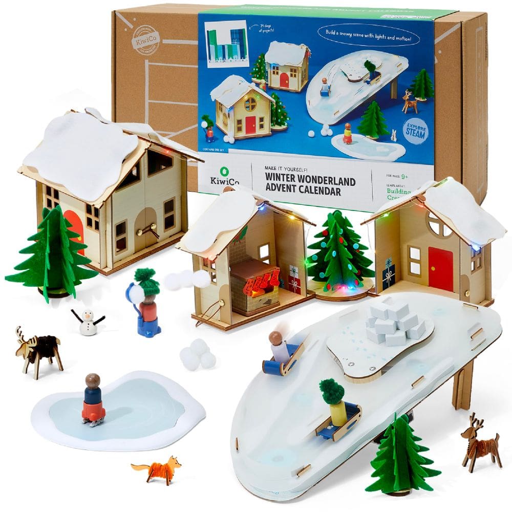 Calendário do Advento KiwiCo Winter Wonderland 2024 Crianças de 9 anos ou mais