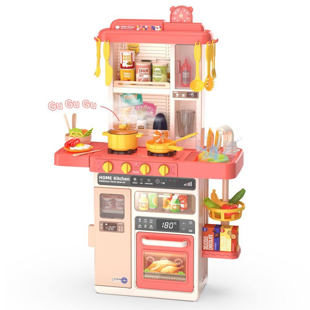 Conjunto de brinquedos de cozinha para crianças POFJOEQ com 50 peças de brinquedos de cozinha fingidos