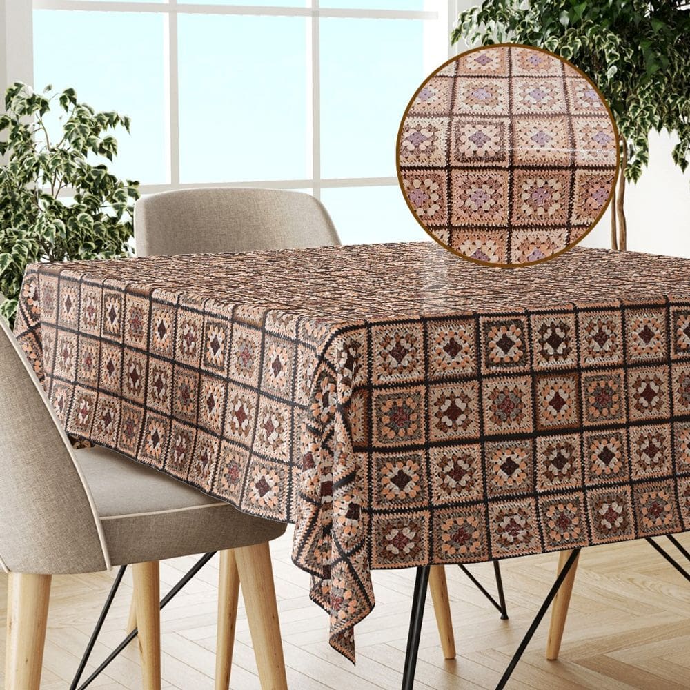 Toalha Mesa Plástica Térmica Tricot 12 Lugar 1,40x3,00