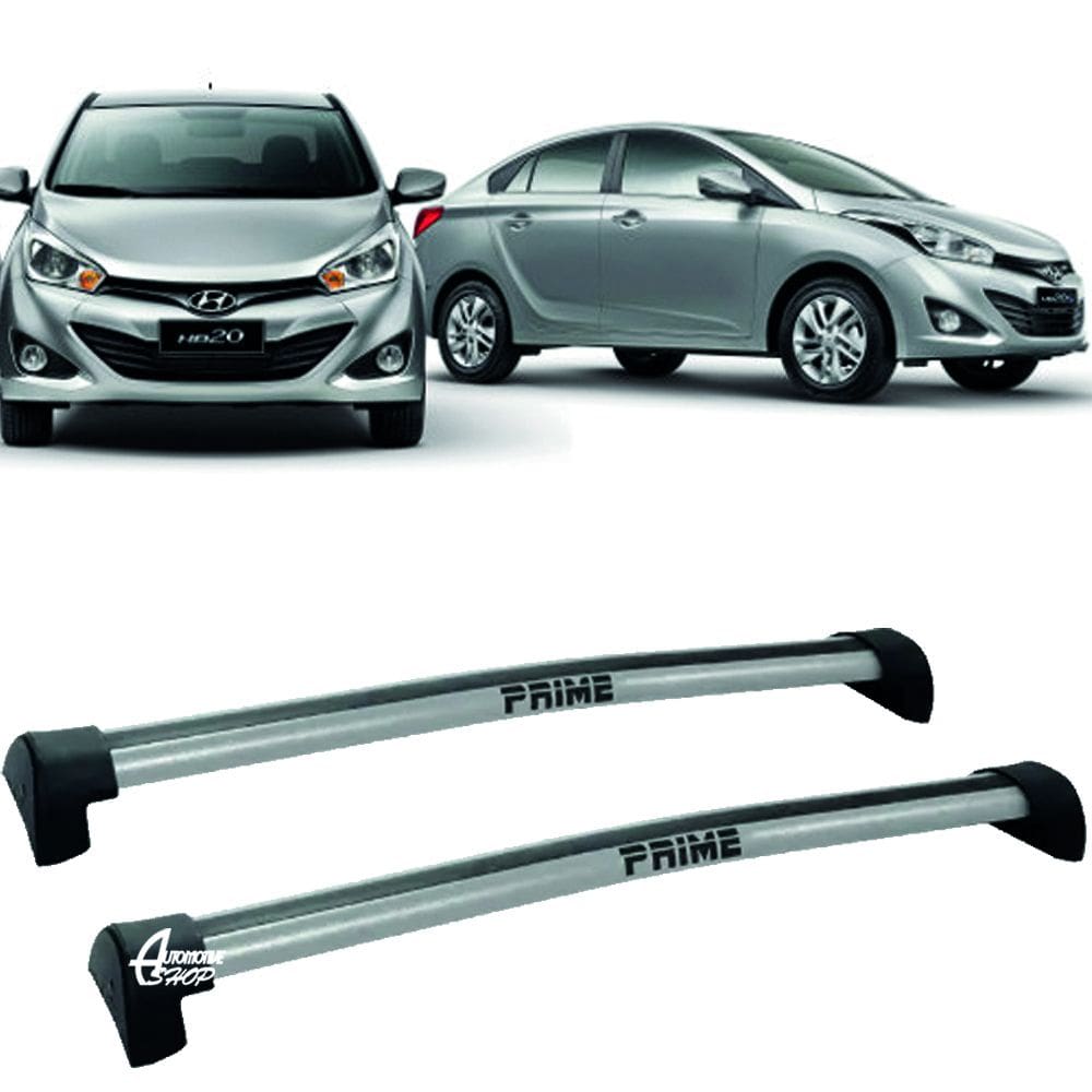 Rack Teto Aluminio Prime Hyundai HB20S 15/ 2019 Prata PR046