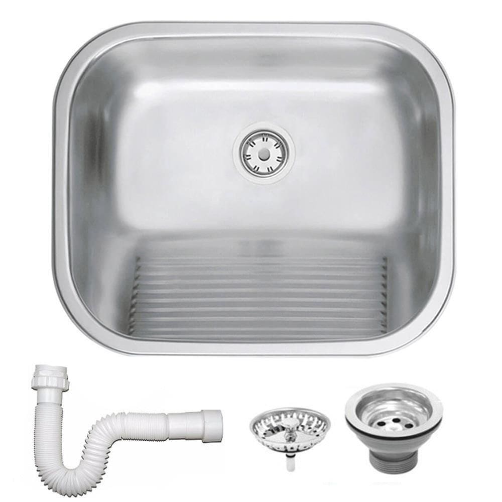 Tanque de Encaixe Tramontina Hera 34 L em Aço Inox Acetinado 50x40 cm 94400107