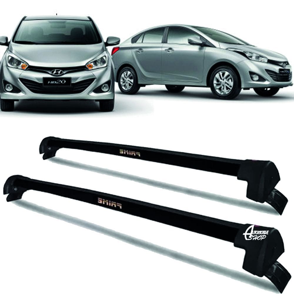 Rack Teto Aluminio Prime Hyundai HB20S 15/ 2019 Preto PR154