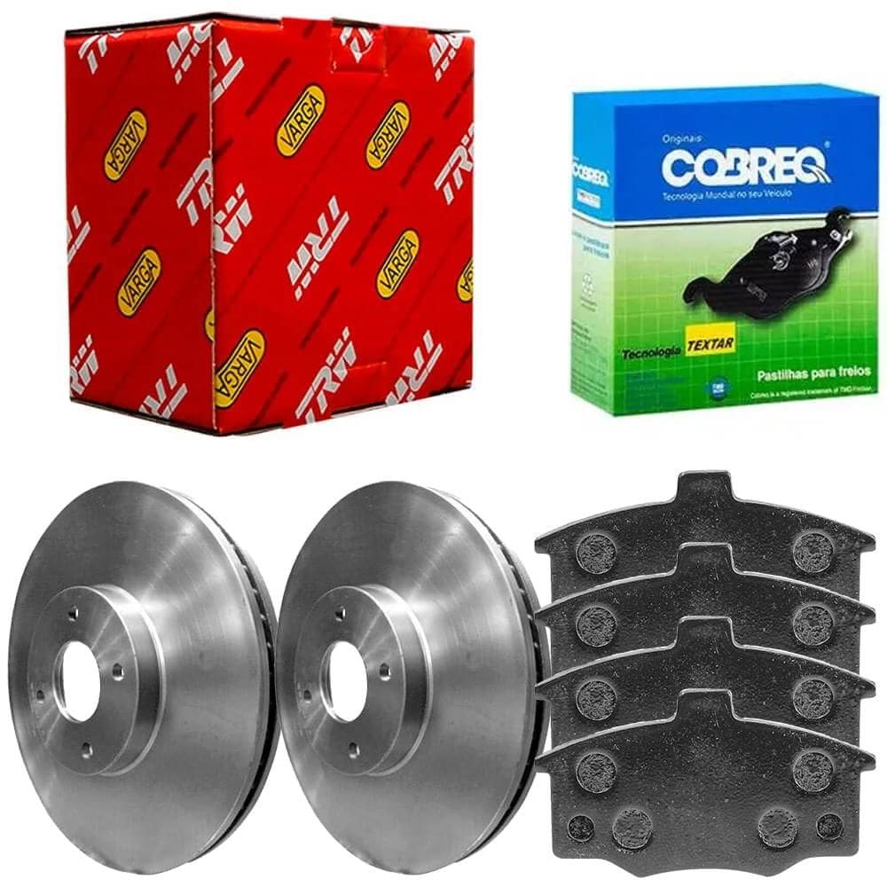 Kit Pastilha Disco Dianteiro Ventilado Monza 1.6 1.8 82 a 96