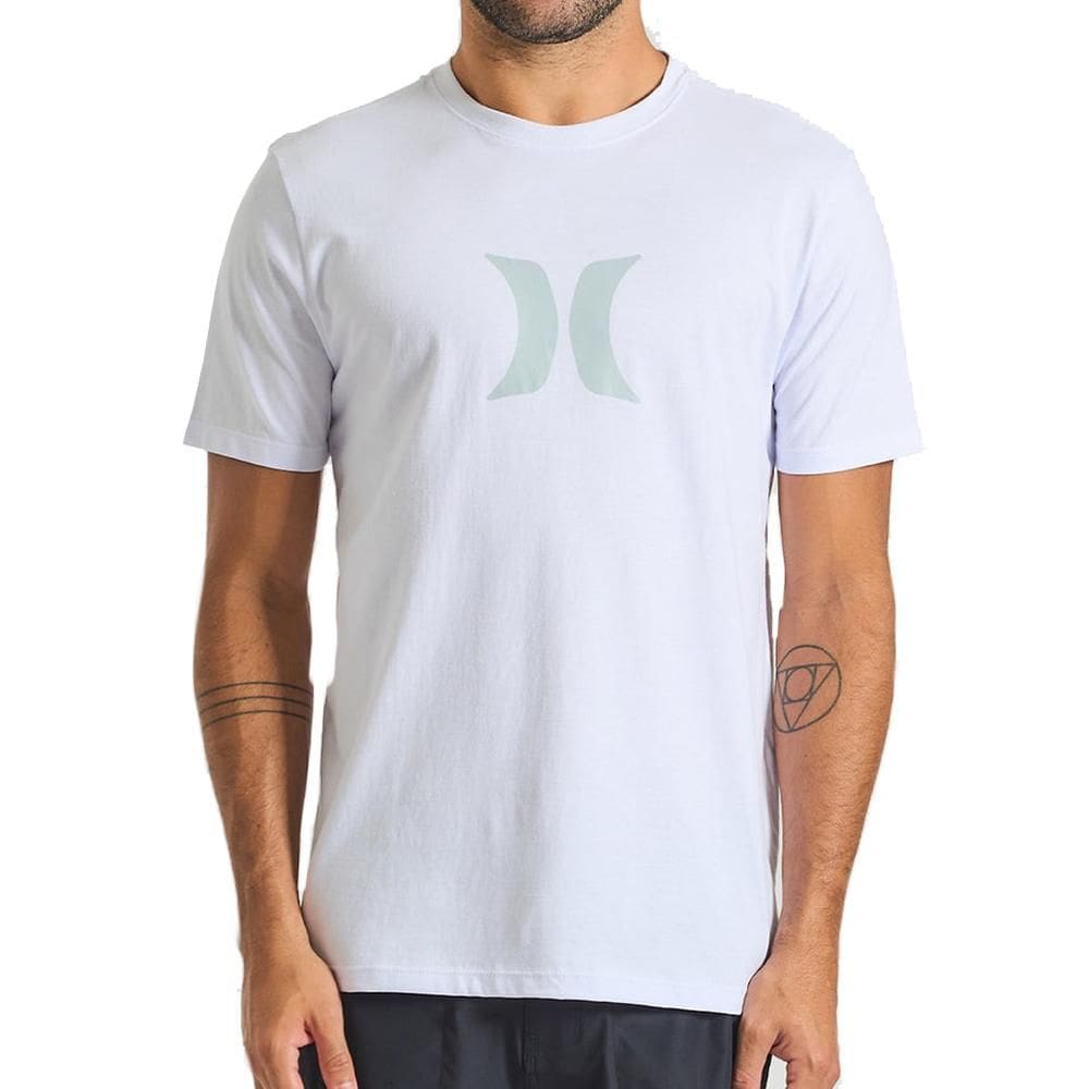 Camiseta Hurley Icon Oversize SM25 Masculina Branco