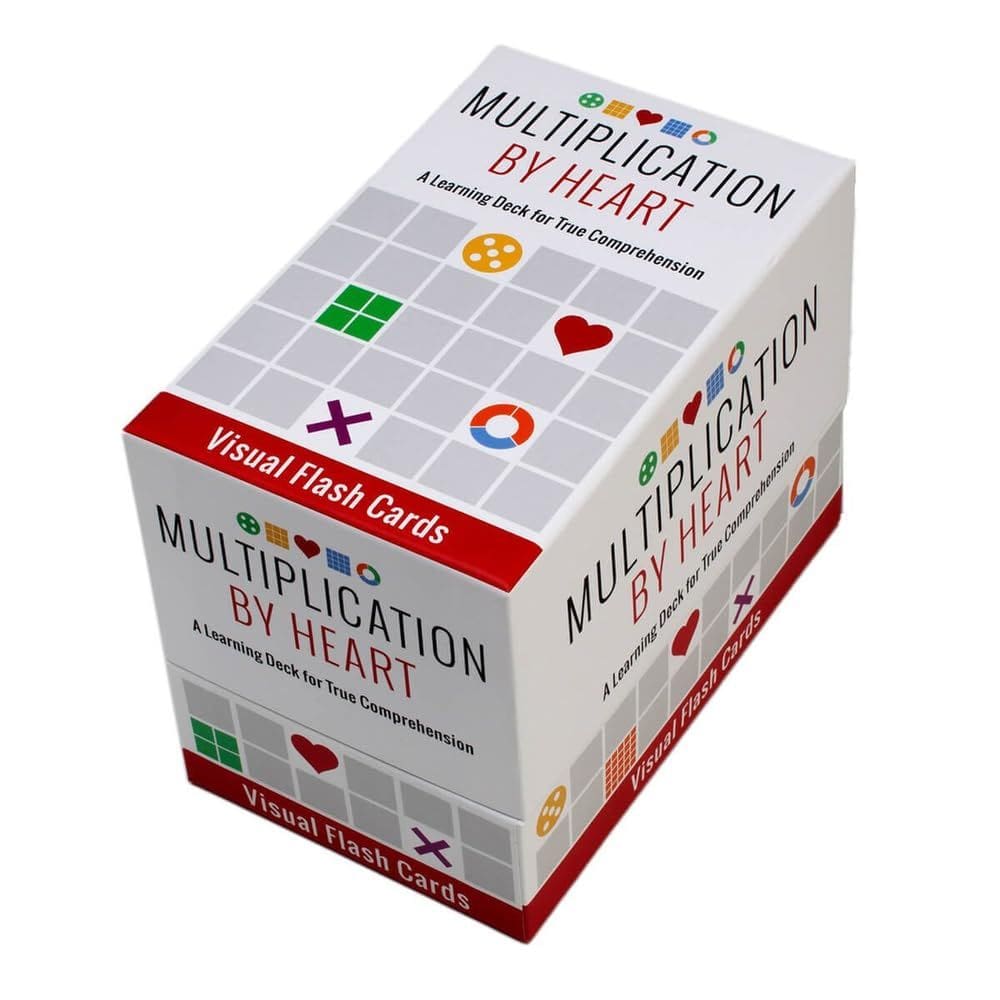 Flash Cards Math for Love Multiplication by Heart with 162 Car