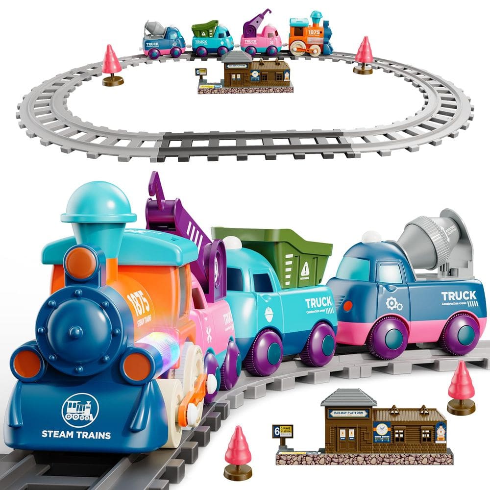 Conjunto de trem elétrico Lipneaed para crianças maiores de 3 anos com acessórios