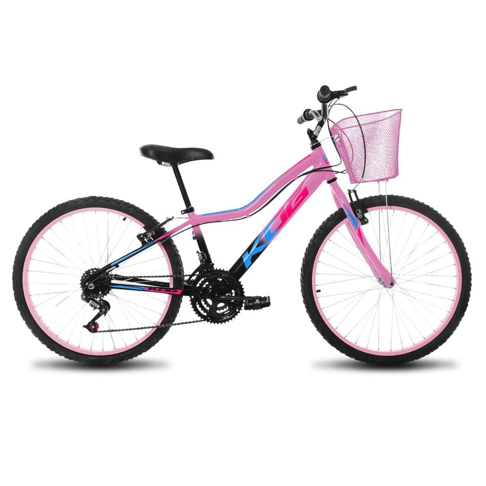 Bicicleta Infantil Aro 24 Alumínio KOG Feminina 18v Shimano