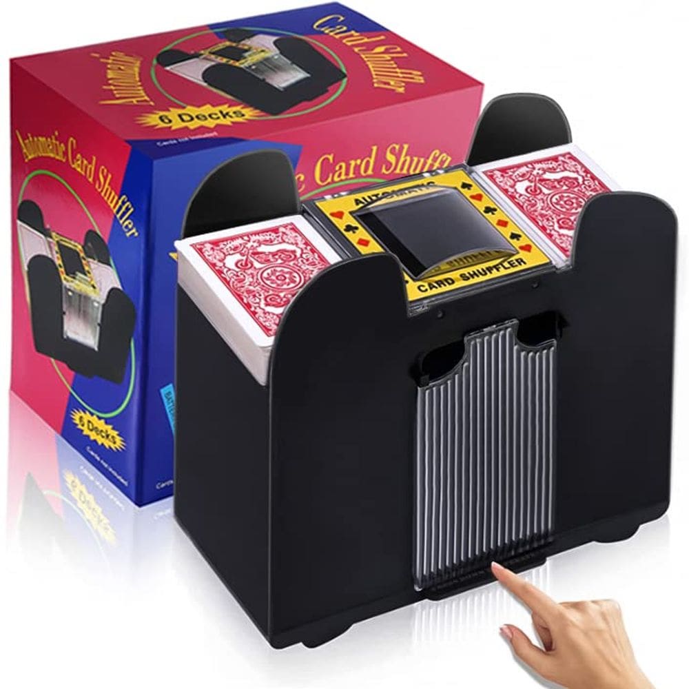 Embaralhador automático de cartas Unniweei, de 1 a 6 decks, operado por bateria