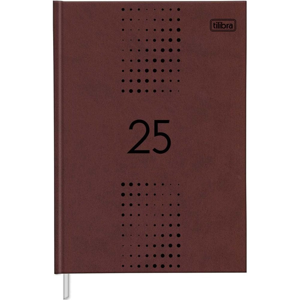 Agenda Executiva Costurada Pquena 12,3 x 16,6 cm Prátika Master 2025 Tilibra 0184