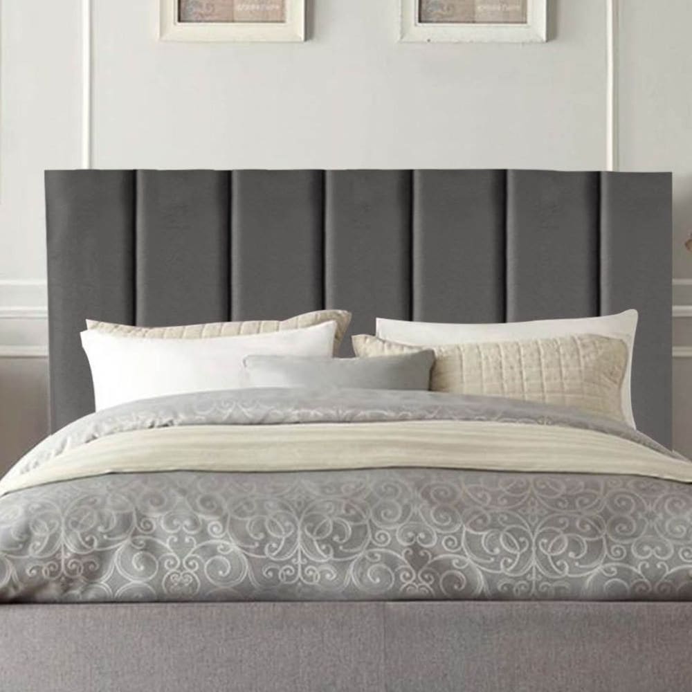 Cabeceira Estofada Cama Box King 195 cm Eloá Linho E Frame