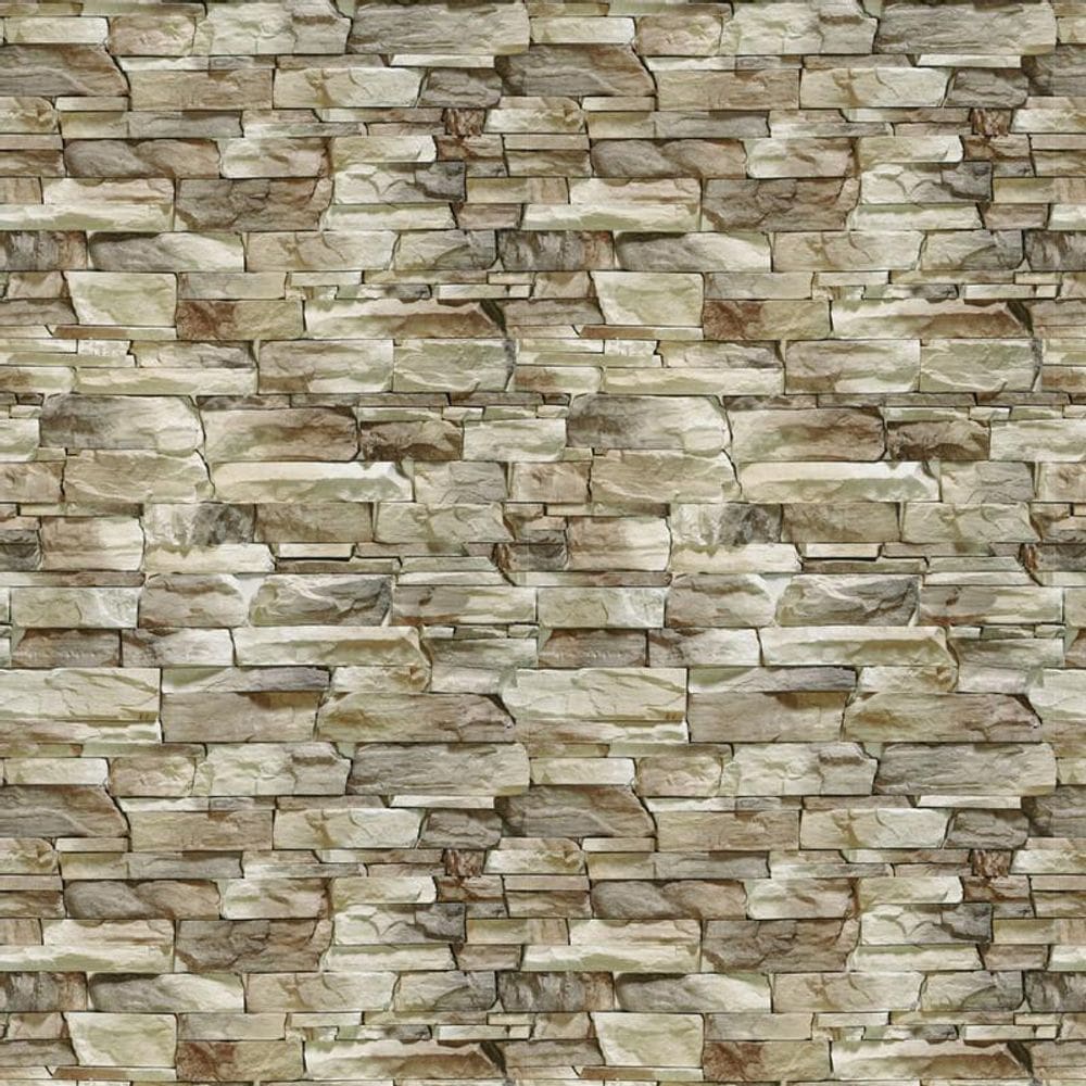 Papel Parede Pedras Tijolos Mármores Claro Adesivo Lavavel