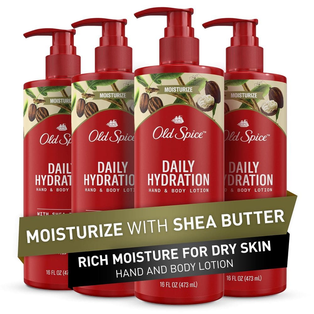 Loção de hidratação diária Old Spice para mãos e corpo 480 ml (pacote com