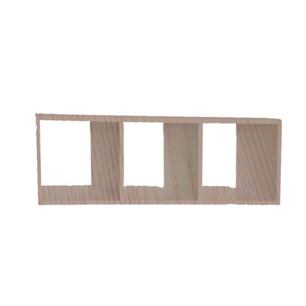Nicho Triplo 80X30X20 Madeirado Em Mdf