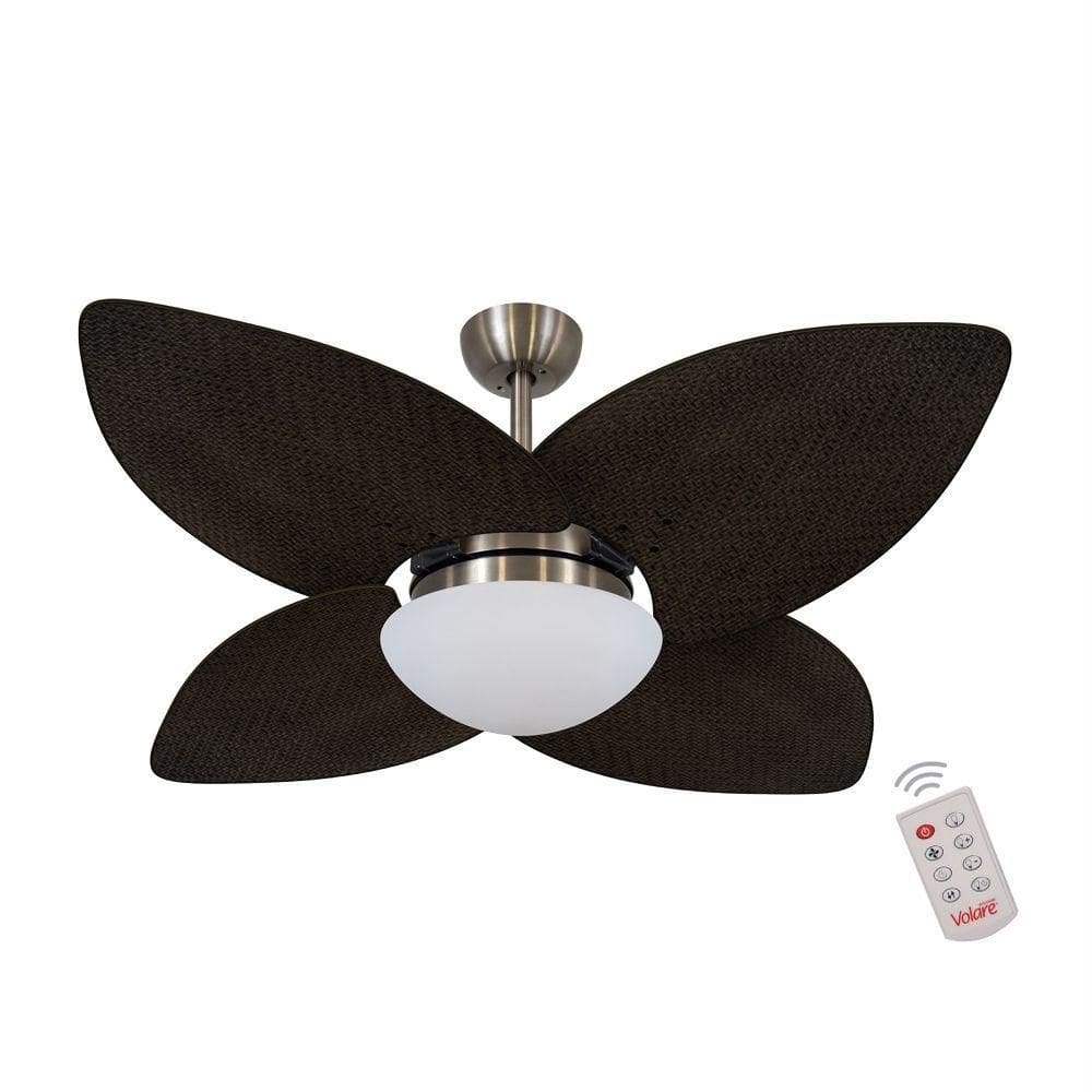 Ventilador De Teto Bronze 4 Pás Palmae Tabaco 127V
