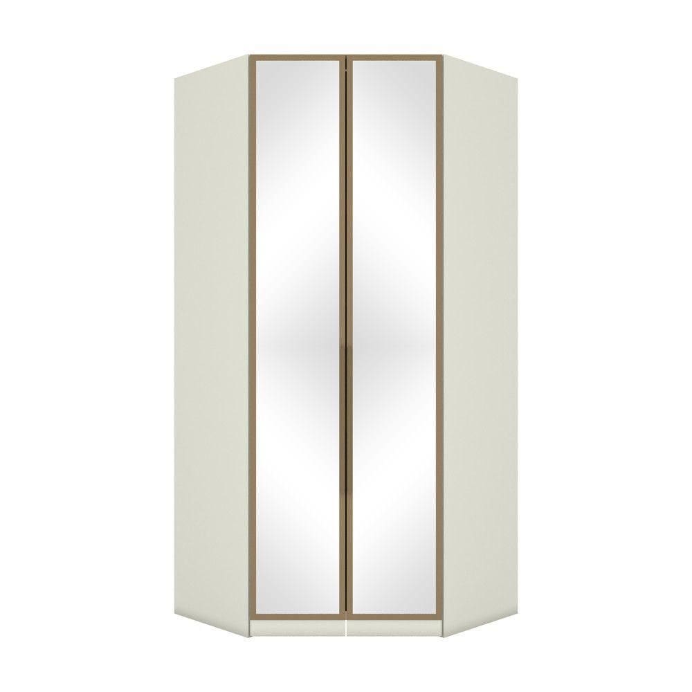 Canto Closet Modulado 2 Portas 3 Gavetas Com Espelho