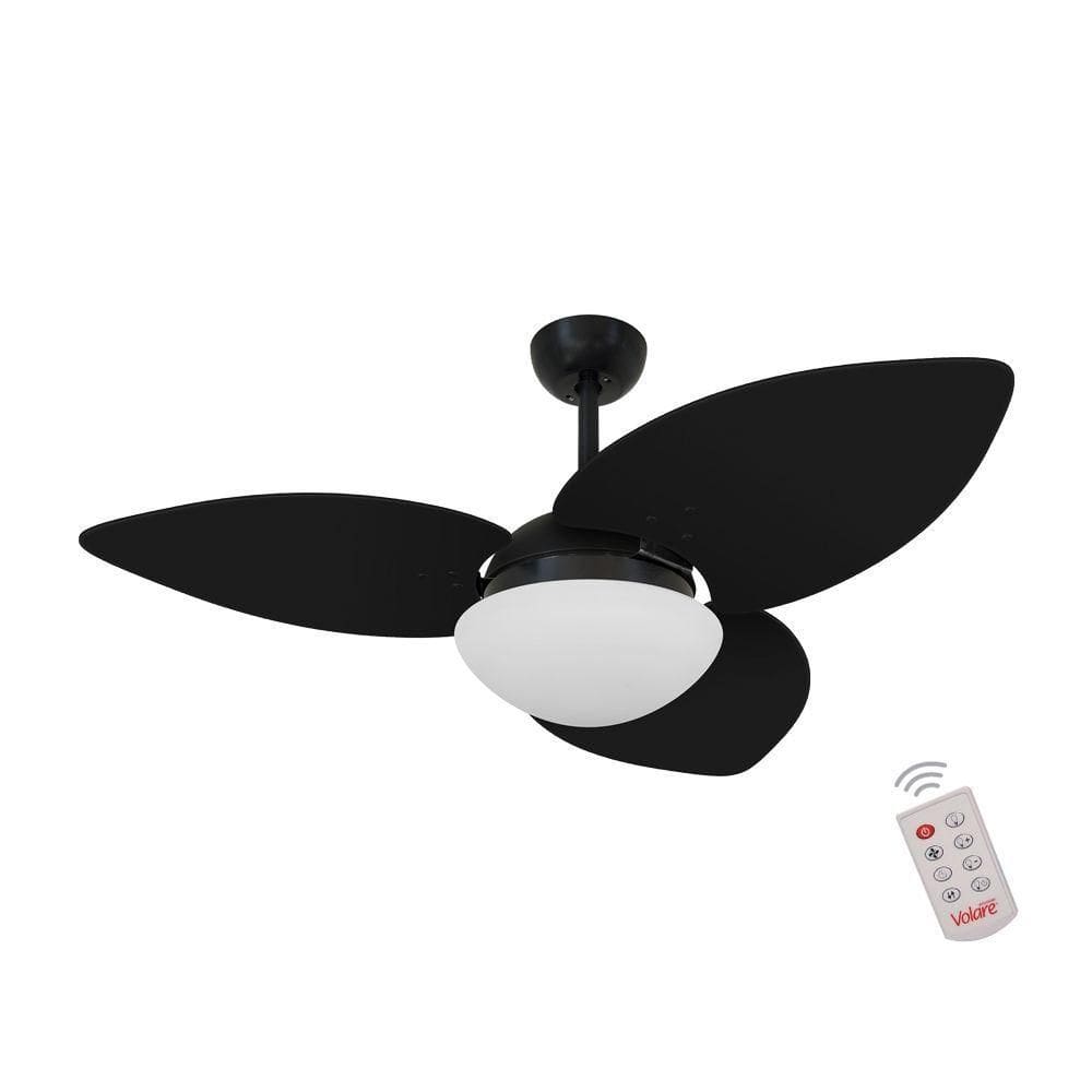 Ventilador De Teto Nero 3 Pás Preto 127V C/ Controle