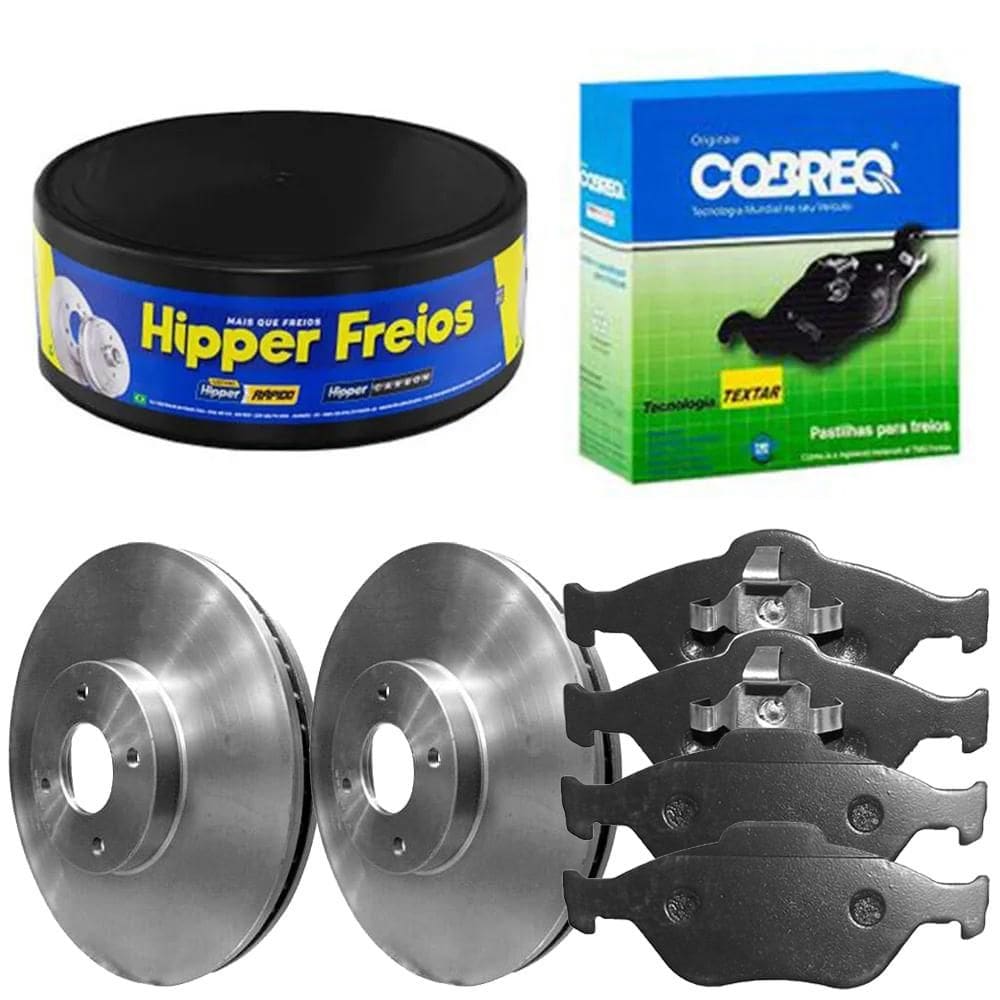 Kit Pastilha Disco Dianteiro Ventilado EcoSport 2009 a 2011