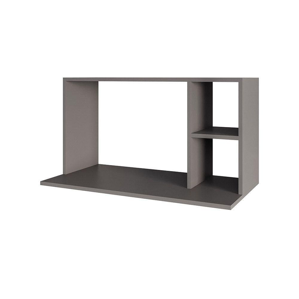 Suporte Microondas Com 2 Nichos Em Mdp Suspenso Zain 80cm M12 - D`rossi Cor Grafite