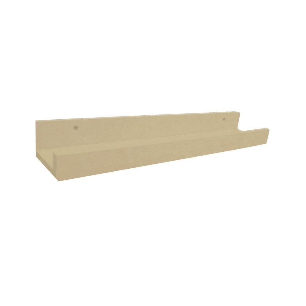 Prateleira Esmalteria Simples 50 Cm Natural Em Mdf