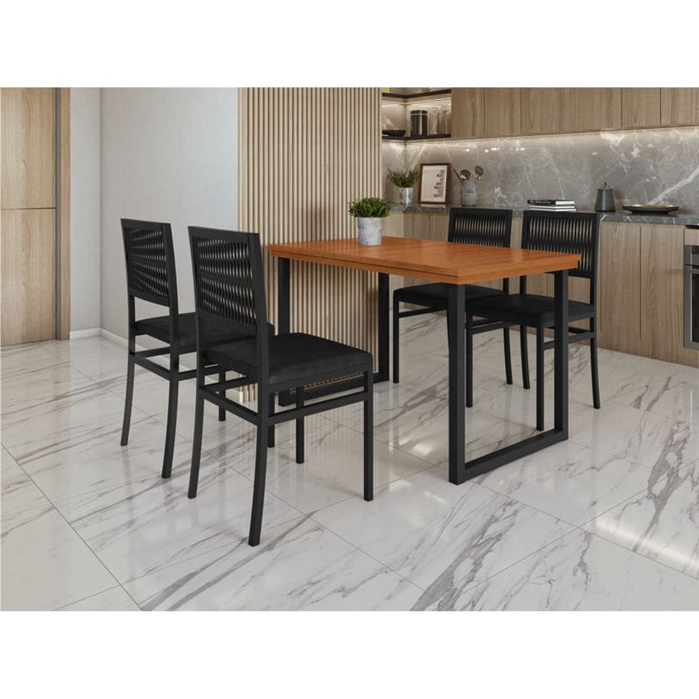 Conjunto para Jardim Mesa Berlim 4 Cadeiras Barcelona - Paonanda Decor