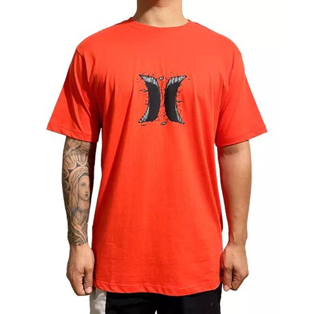Camiseta Hurley Hole SM25 Masculina Vermelho