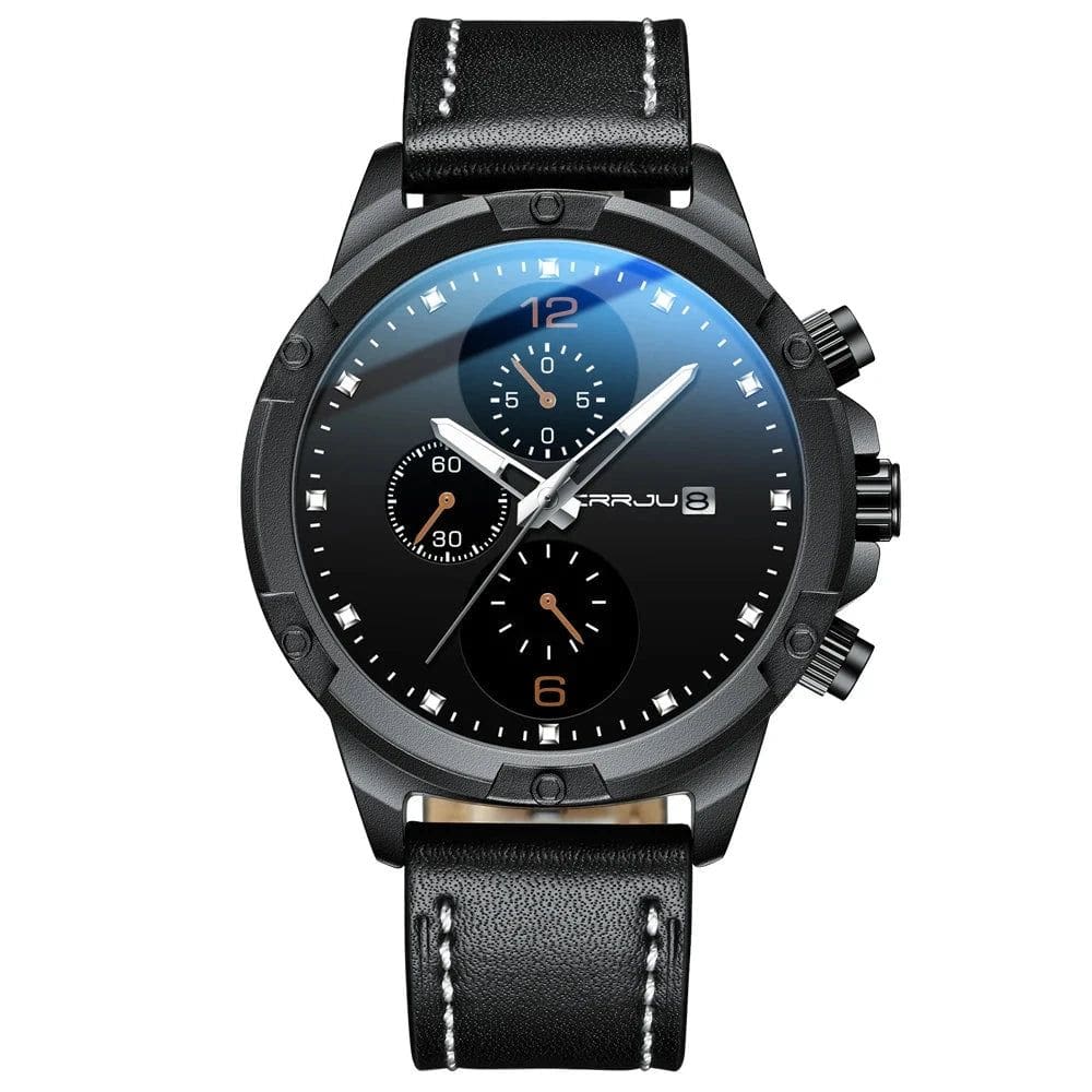 Relógio de pulso de quartzo crrju masculino militar