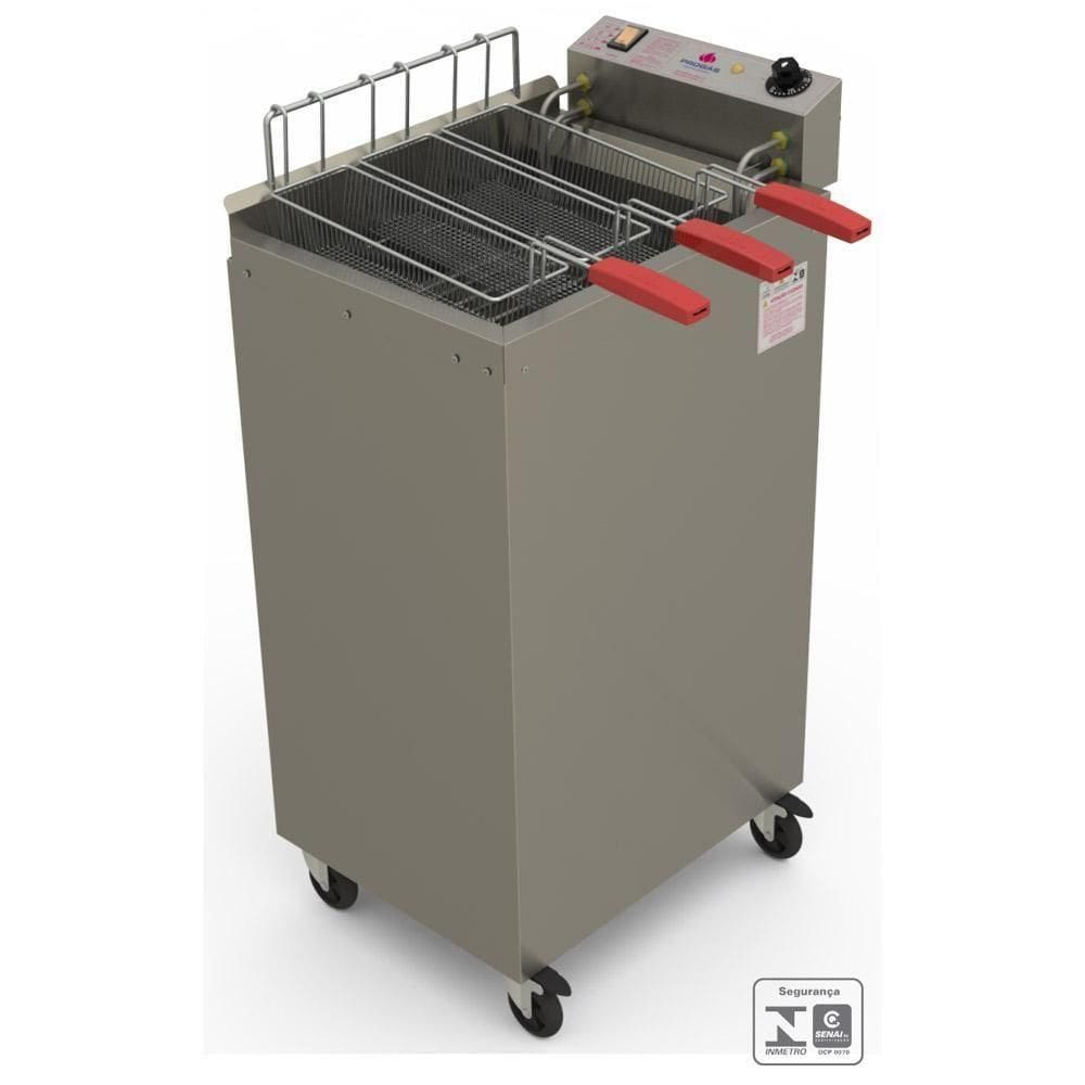 Fritador Fritadeira Profissional água E óleo Elétrica 22 Litros Pr-2008e 220v Progás 220v