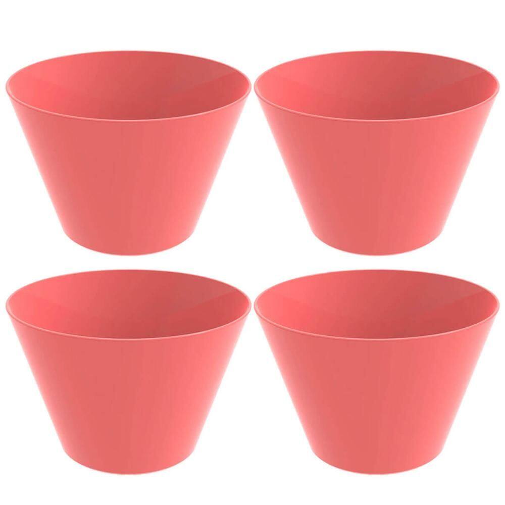 4 Potes Balde para Pipoca 3,8L Plástico Resistente Crippa Pi