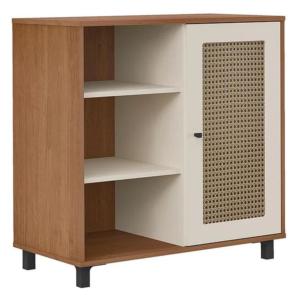 Buffet Charlotte 1 Porta Artely Cor Cinamomo Off White
