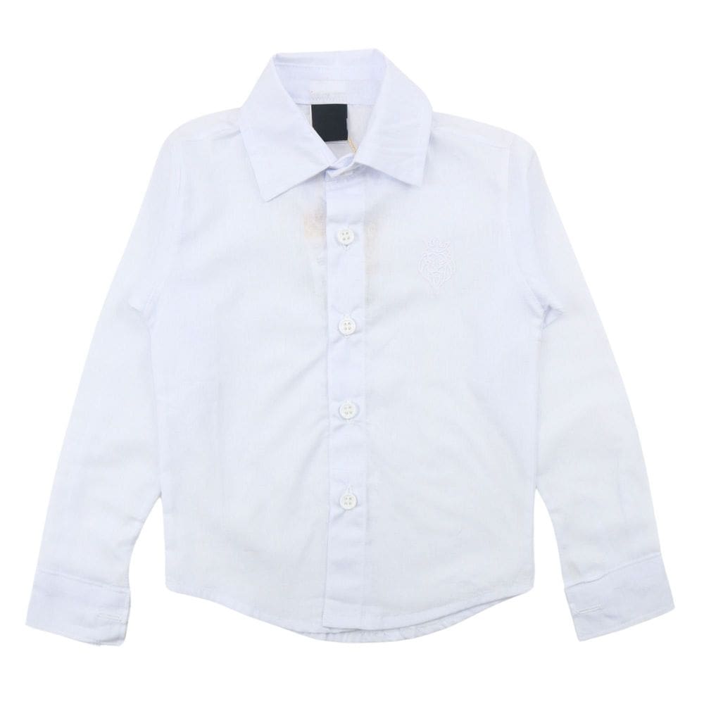 Camisa Social Manga Longa Infantil Menino Casamento Batizado