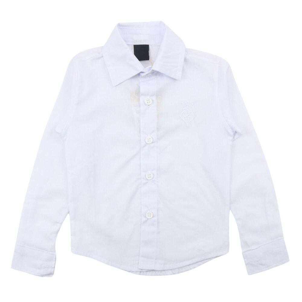 Camisa Social Manga Longa Infantil Menino Casamento Batizado