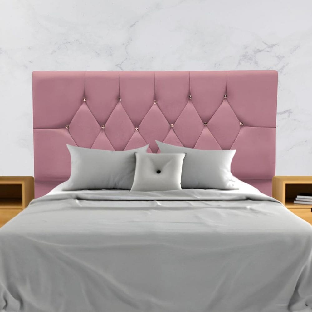 Cabeceira Para Cama Box Estofada Casal 140 cm Suede Madri