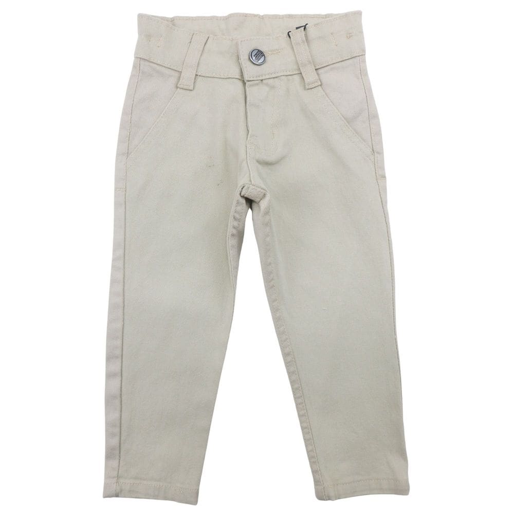 Calça Social Sarja Infantil Menino Bolso Faca Batizado Festa