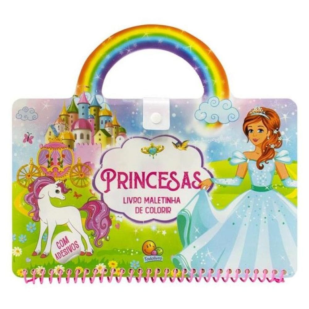 Livro Maletinha De Colorir: Princesas