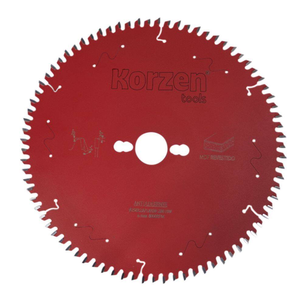 Disco De Serra Para Mdf 250X30X80Z ESP.2,8MM Korzen